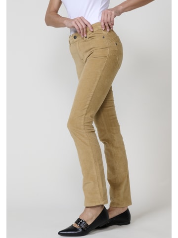 KOROSHI Normale Push-up-Micropana-Damenhose in beige