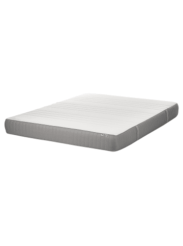 Beliani Matratze WHISPER in Weiß/Grau - (W) 160 x (H) 20 x (L) 200 cm