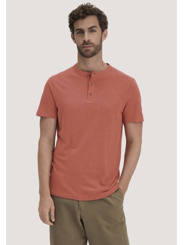 Hessnatur Henley Shirt Regular in terrakotta