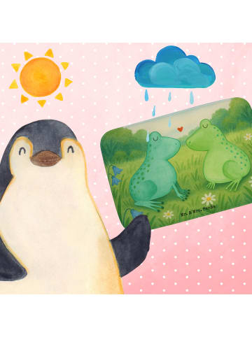 Mr. & Mrs. Panda Badvorleger Frosch Liebe Design ohne Spruch in Weiß