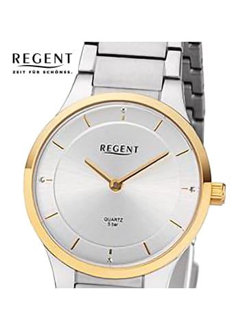 Regent Analog-Armbanduhr Regent Metallarmband silber klein (ca. 28mm)