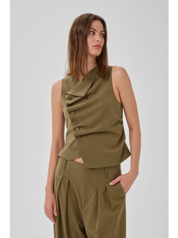My Essential Wardrobe Ärmellose Bluse MWHace Tight fit in Capers