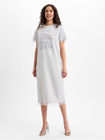 comma Kleid in hellgrau schwarz - 0001