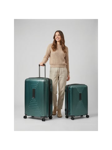 Redolz Essentials 14 4 Rollen Kofferset 2-teilig mit Dehnfalte in pearl-green metallic