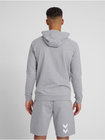 Hummel Logo Hoodie Kapuzen Pullover HMLGO in Grau