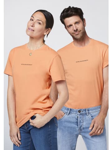 Detto Fatto T-Shirt mit QR-Code-Print in Orange