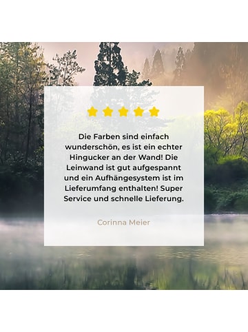MuchoWow Leinwand Bilder See