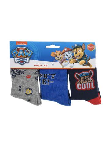 Paw Patrol 3er-Set: Socken Chase und Marshall Strümpfe in Mehrfarbig