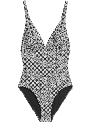 Marc O'Polo Badeanzug Geo Capsule in black AOP