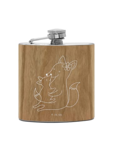 Mr. & Mrs. Panda Flachmann Fuchs Mama ohne Spruch in Braun