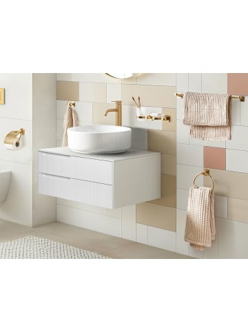 Beliani 6-tlg Badaccessoires Set POCONE in Gold