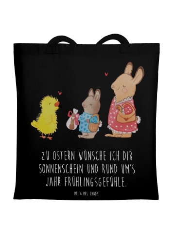 Mr. & Mrs. Panda Umhängetasche Ostern Geschenke mit Spruch in Schwarz