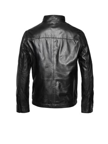 Bugatti Lederjacke BUANGELO in Schwarz