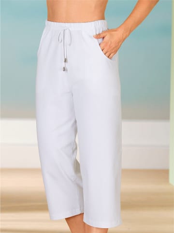 Sieh an! Capri-Freizeithose in weiß