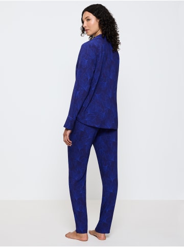 Triumph Pyjama Boyfriend Fit in BLUE - DARK COMBINATION