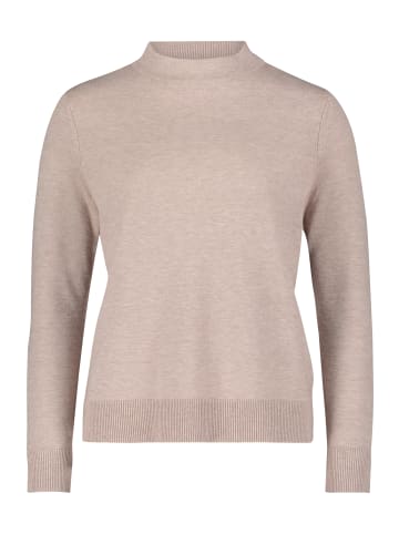 Betty Barclay Basic-Strickpullover mit Stehkragen in Funghi  Melange