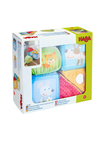 Haba Motorikwürfel Entdeckerwürfel Tierisch geometrisch in mehrfarbig