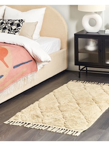 Beliani Kurzflor SANLIURFA in Beige - (W) 80 x (H) 1.4 x (L) 150 cm