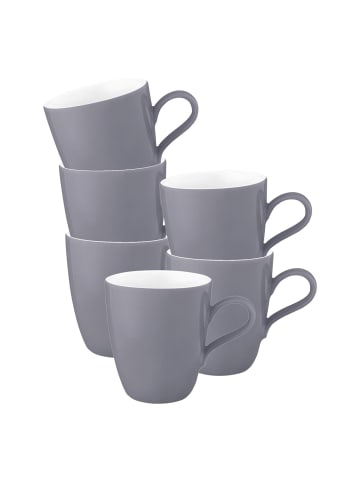 Seltmann Weiden 6er Set Henkelbecher Life Fashion in 400 ml in Elegant Grey