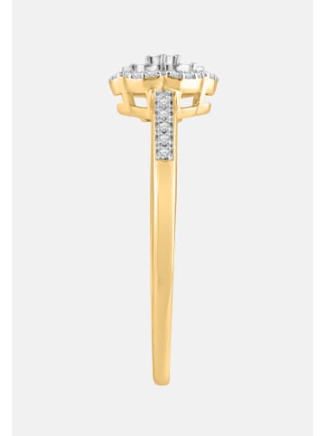 Diamant Exquis Ring aus 375 Gelbgold mit Diamant