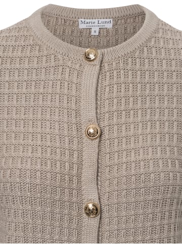 Marie Lund Strickjacke in taupe - 0001
