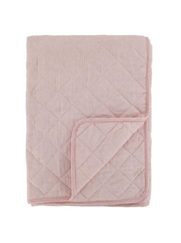 Chic Antique Chic Antique Quilt AIX Rosa Weiß STREIFEN 180x130 cm