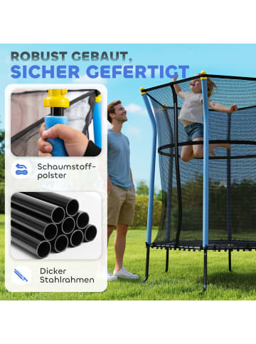 HOMCOM Kindertrampolin Ø163,5 x H190 cm