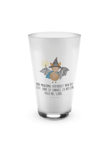 Mr. & Mrs. Panda Blümchentailglas Fledermaus Zauberer mit Spruch in Transparent