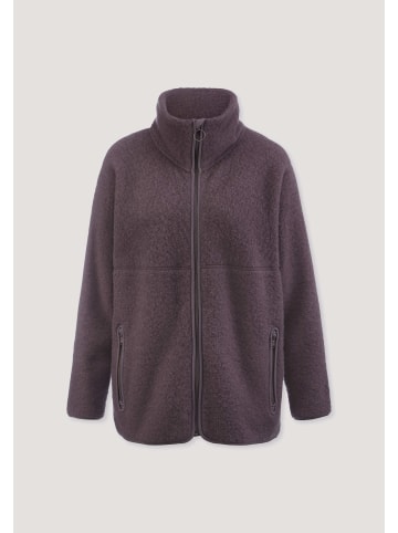Hessnatur Wollfleece Jacke in brombeersorbet