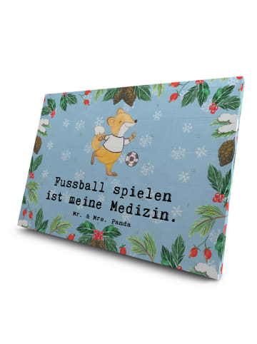 Mr. & Mrs. Panda Tee Adventskalender Fuchs Fußball spielen mit S... in Eisblau