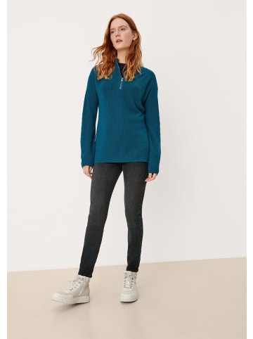 s.Oliver Pullover langarm in Petrol