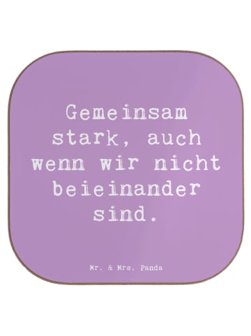 Mr. & Mrs. Panda Coaster Spruch Trennung von den Eltern mit Spruch in Lavendeltraum