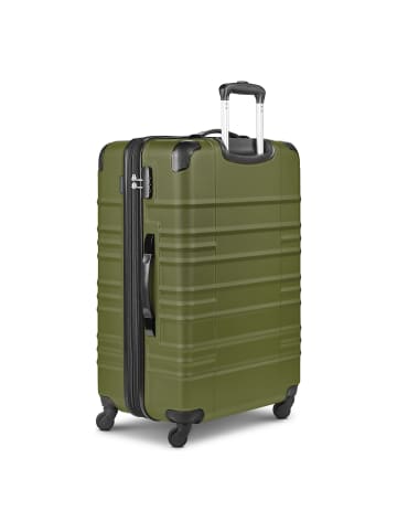 Wenger Amplar Evo 4 Rollen Trolley L 75 cm mit Dehnfalte olive