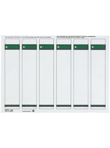 Leitz Ordnerrückenschilder 39x191mm auf A4 selbstklebend Packung mit 150 St...