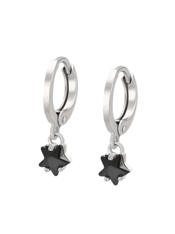 NAEMI Women Earrings in Silver Black