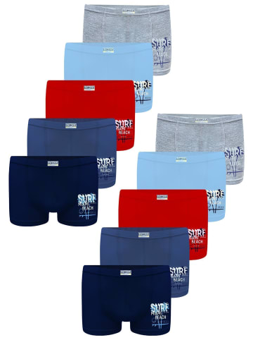 LOREZA 10er Pack Boxershorts - Surf - Bunt