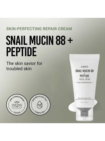 JUMISO Gesichtscreme Snail Mucin 88 + Peptide Cream, 30 ml