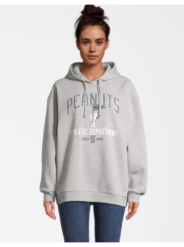 Course Hoodie Peanuts Snoopy in grau melange