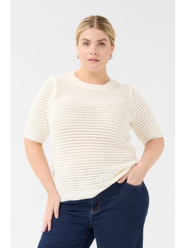 KAFFE curve Strickpullover KCmary in Chalk