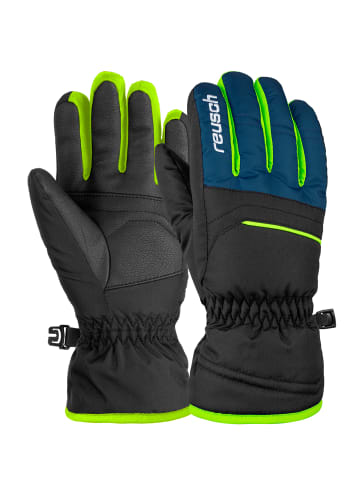 Reusch Fingerhandschuh Alan Junior in blck/dres blue/neon green