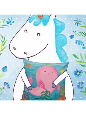 Mr. & Mrs. Panda kissen bedruckt Sternzeichen Jungfrau Design oh... in Weiß