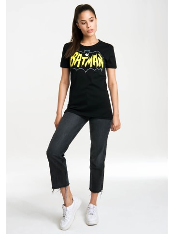 Logoshirt T-Shirt Batman - Fledermaus in schwarz