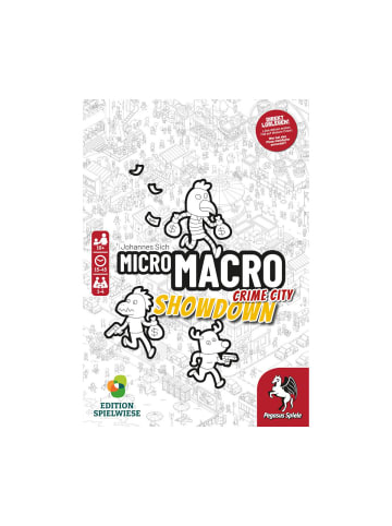 Pegasus Brettspiel MicroMacro: Crime City 4 Showdown, kooperatives Detektivspiel, ab 10J