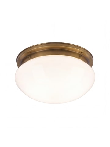 Licht-Erlebnisse Deckenlampe Ø 20 x (H)14 cm in Antik Weiß
