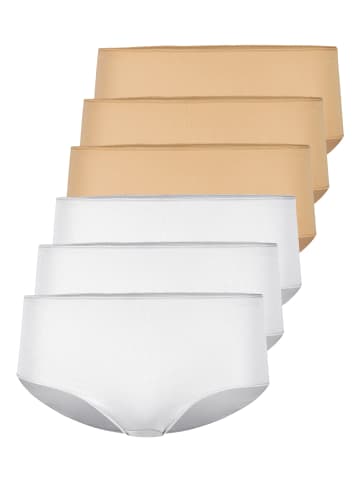 Nina von C. 6er Pack Hipster in caramel-weiss