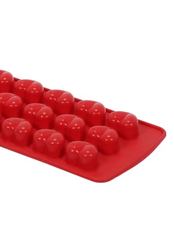 La Cucina Silikonform für Pralinen in Rot, (B) 10,6 x (H) 2 x (L) 21,9 cm