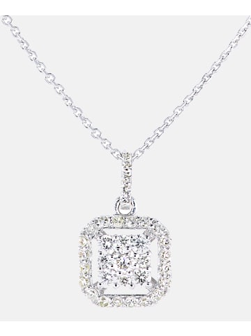Diamant L'éternel Halskette mit Anhänger aus 375 Weißgold mit 0.25 Karat Diamant