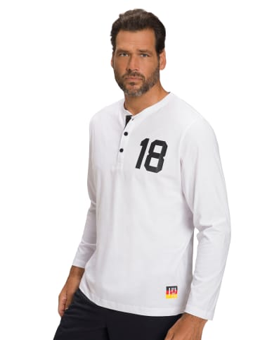 JP1880 Kurzarm T-Shirt in schneeweiß