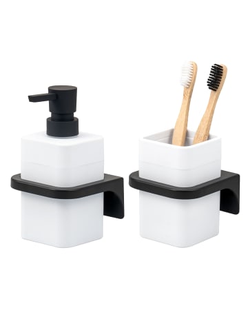 bremermann 2tlg. - Bad-Accessoires -Set SAVONA Softtouch, eckig