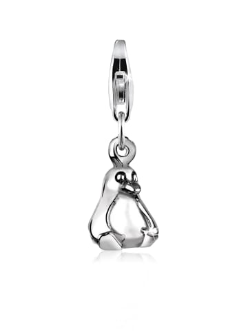 Nenalina Charm 925 Sterling Silber Pinguin in Silber